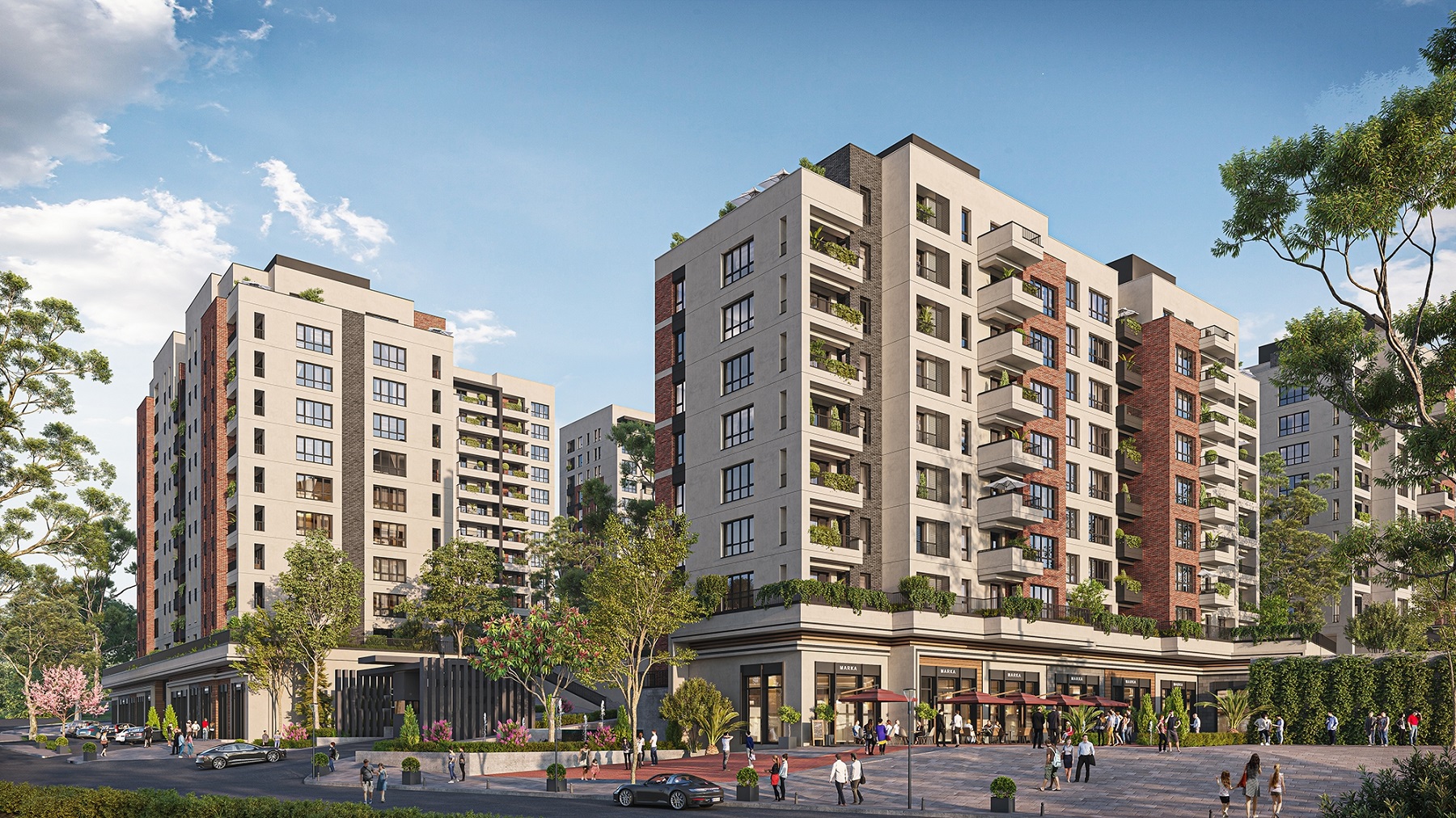 Luxury off plan Istanbul Property For Sale - Large complex with many facilities