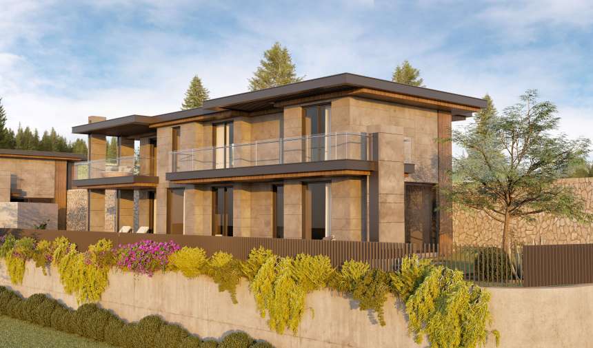 Beautiful Seafront Yalikavak Residences and Villas With Private or Communal Pools – Rear view of villa