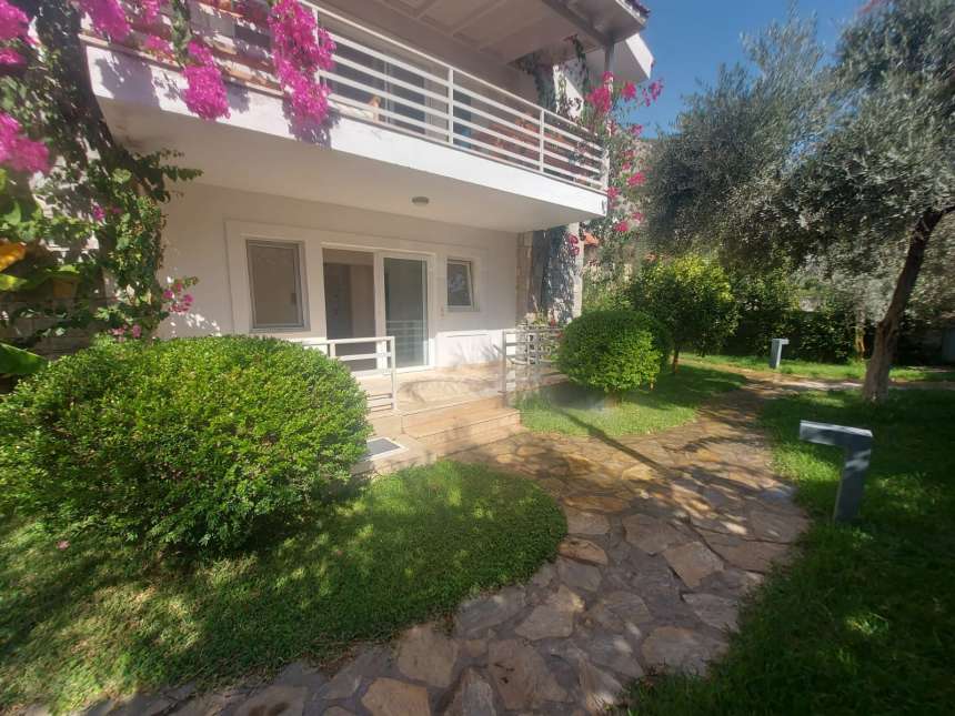 Beautiful Duplex Garden Apartment  in Gocek For Sale - Apartment entrance terrace