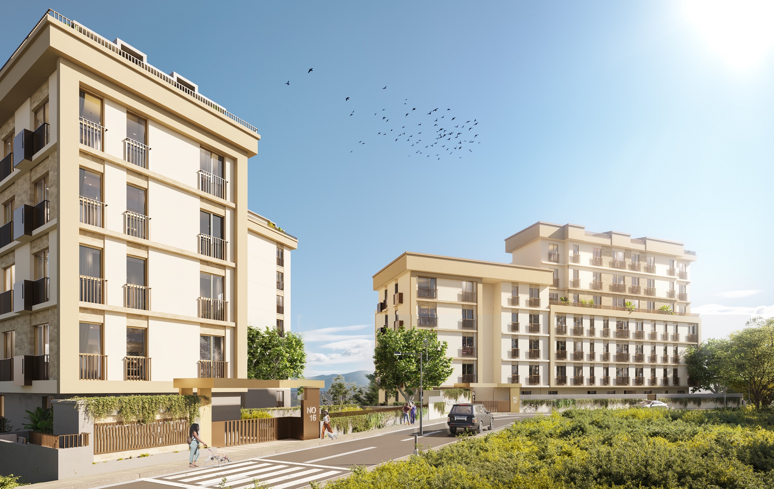 Stylish Istanbul Apartments For Sale In Eyup - Modern apartment blocks