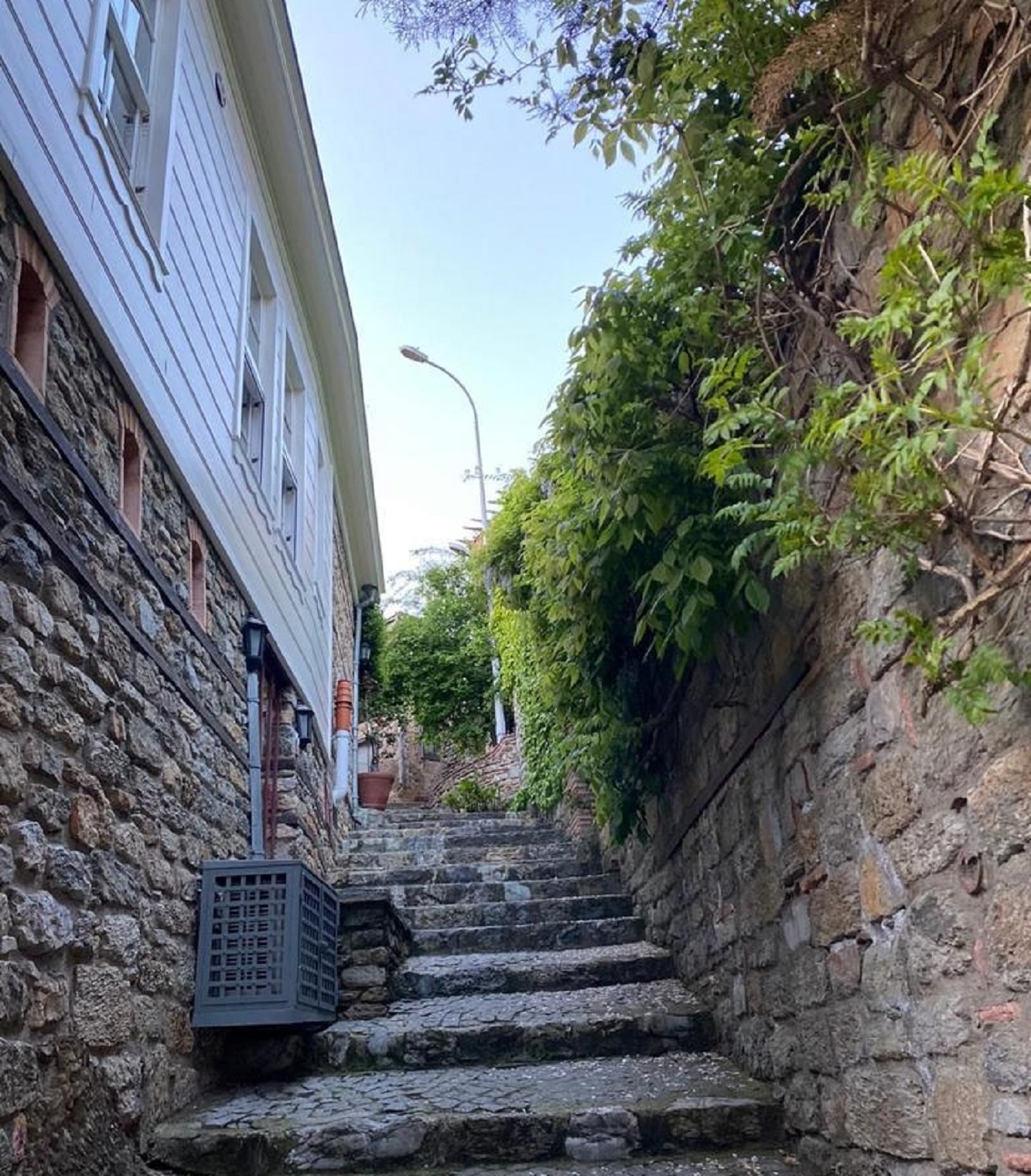 Prestigious 19th Century Istanbul Mansion For Sale - Pretty stone stairs and pathway