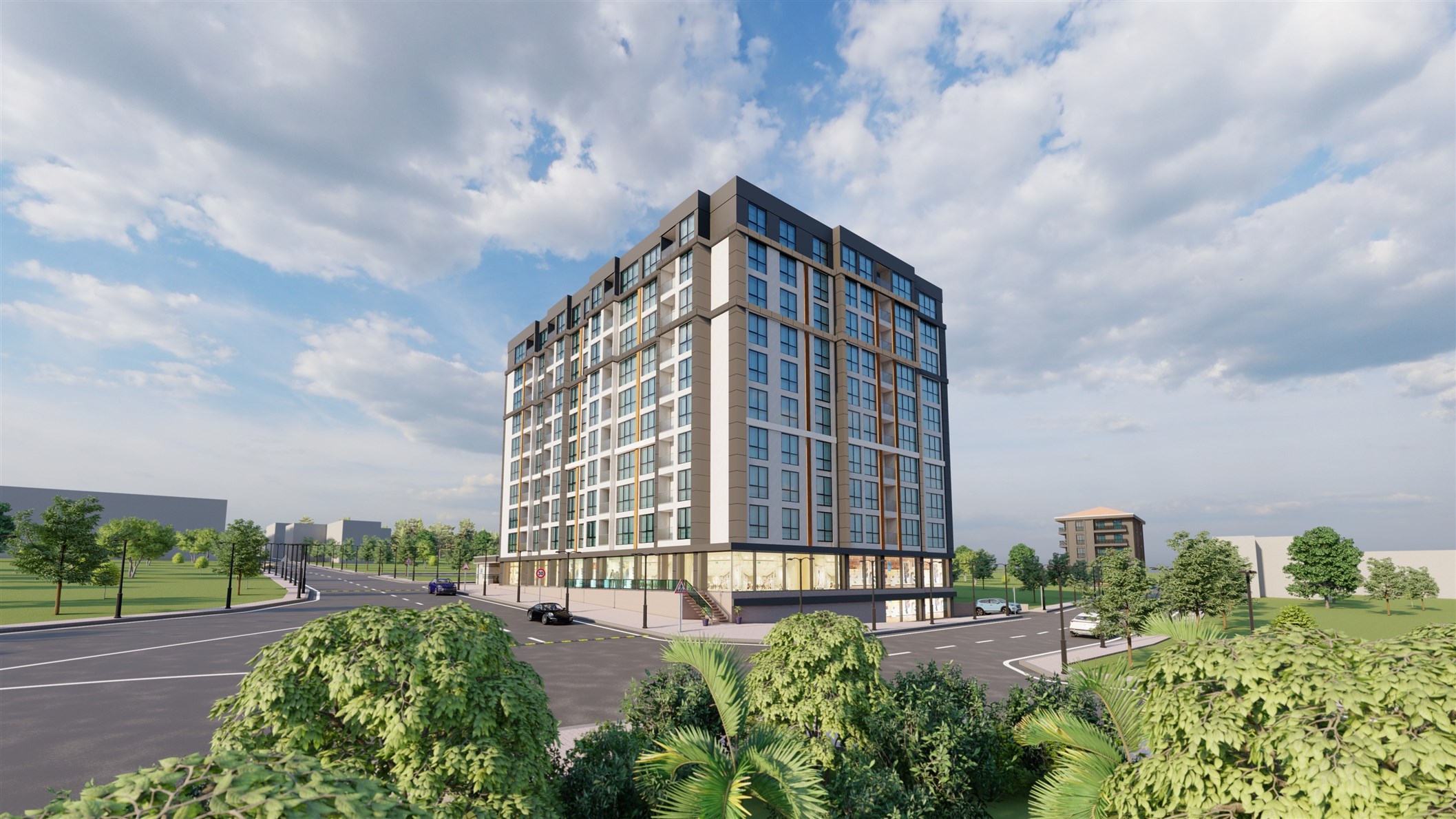 Luxury Asian Istanbul Apartments For Sale - Main view of apartment block