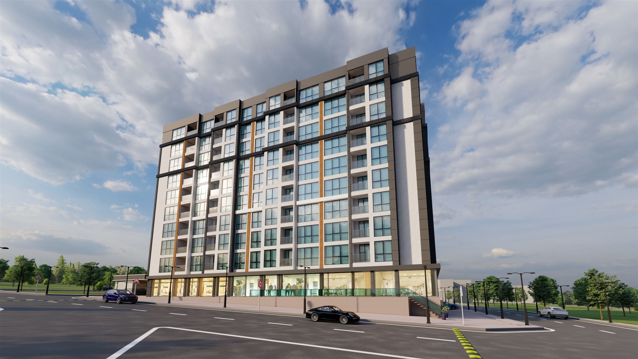 Luxury Asian Istanbul Apartments For Sale - Low-rise apartment block