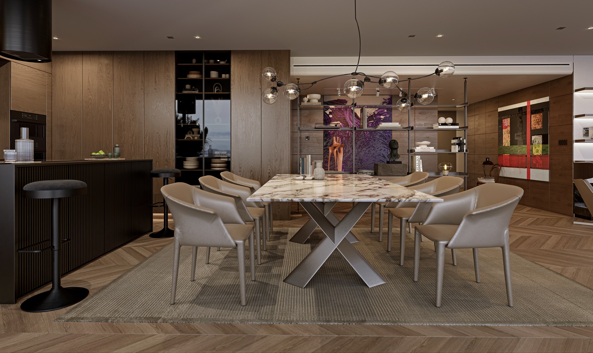 Outstanding Istanbul Apartments For Sale – Dining space and lounge