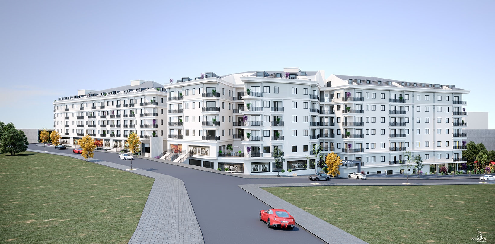 Off-Plan Desirable Istanbul Asian Apartments For Sale - Main view of complex