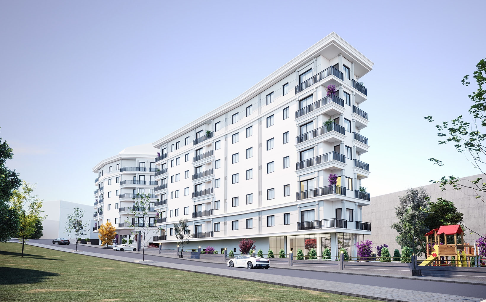 Off-Plan Desirable Istanbul Asian Apartments For Sale - Modern block