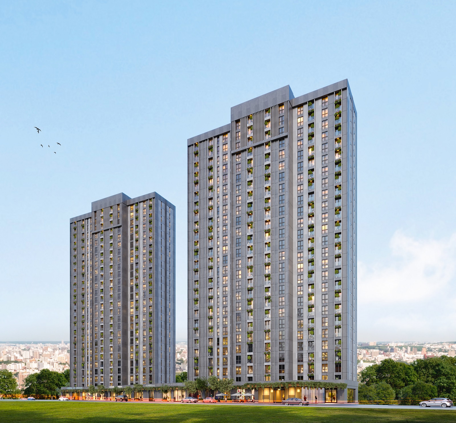 Sea View Asian Istanbul Luxury Properties For Sale - Main view of towering apartment blocks