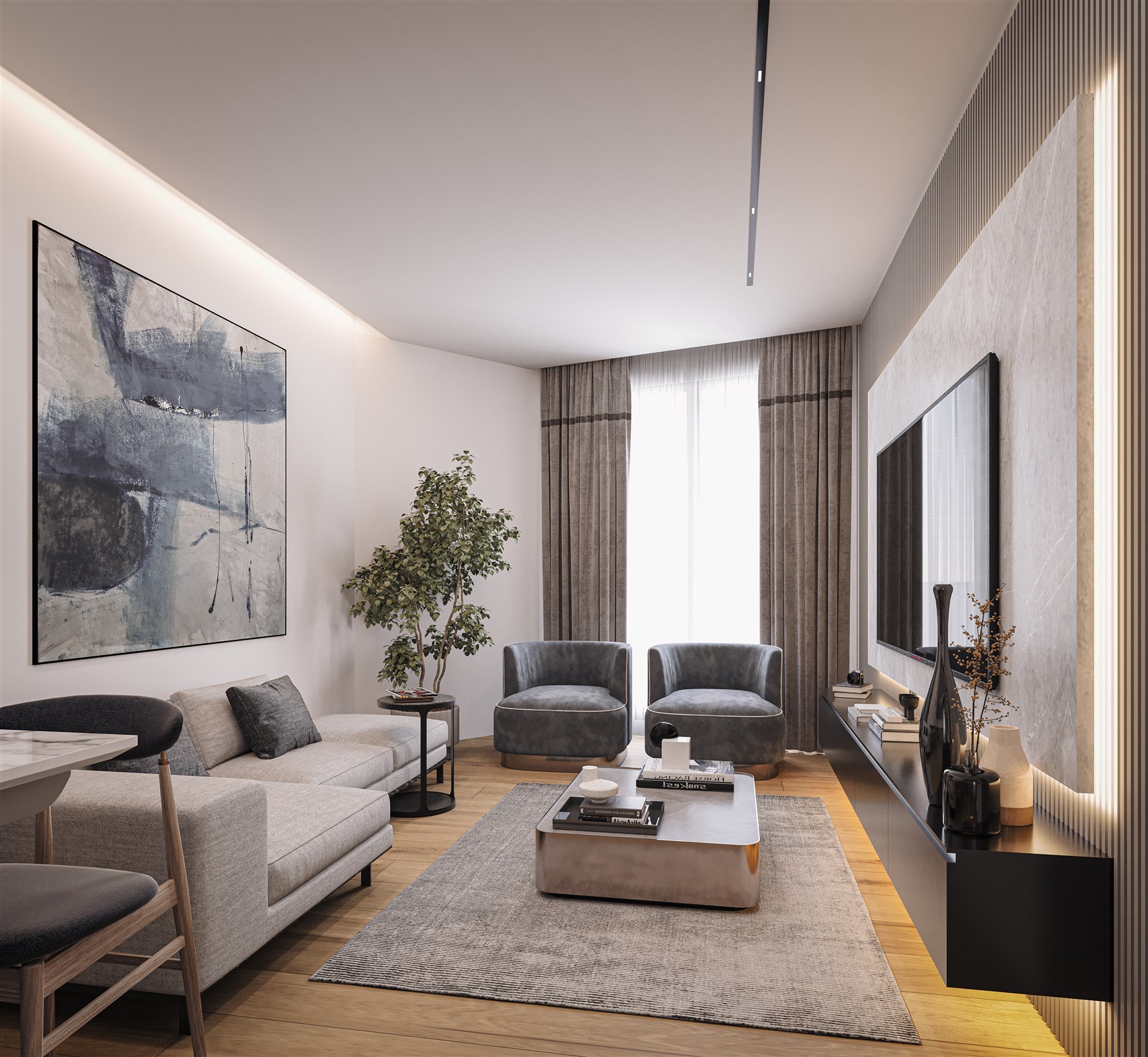 Impressive Properties In Istanbul For Sale - Spacious open-plan living