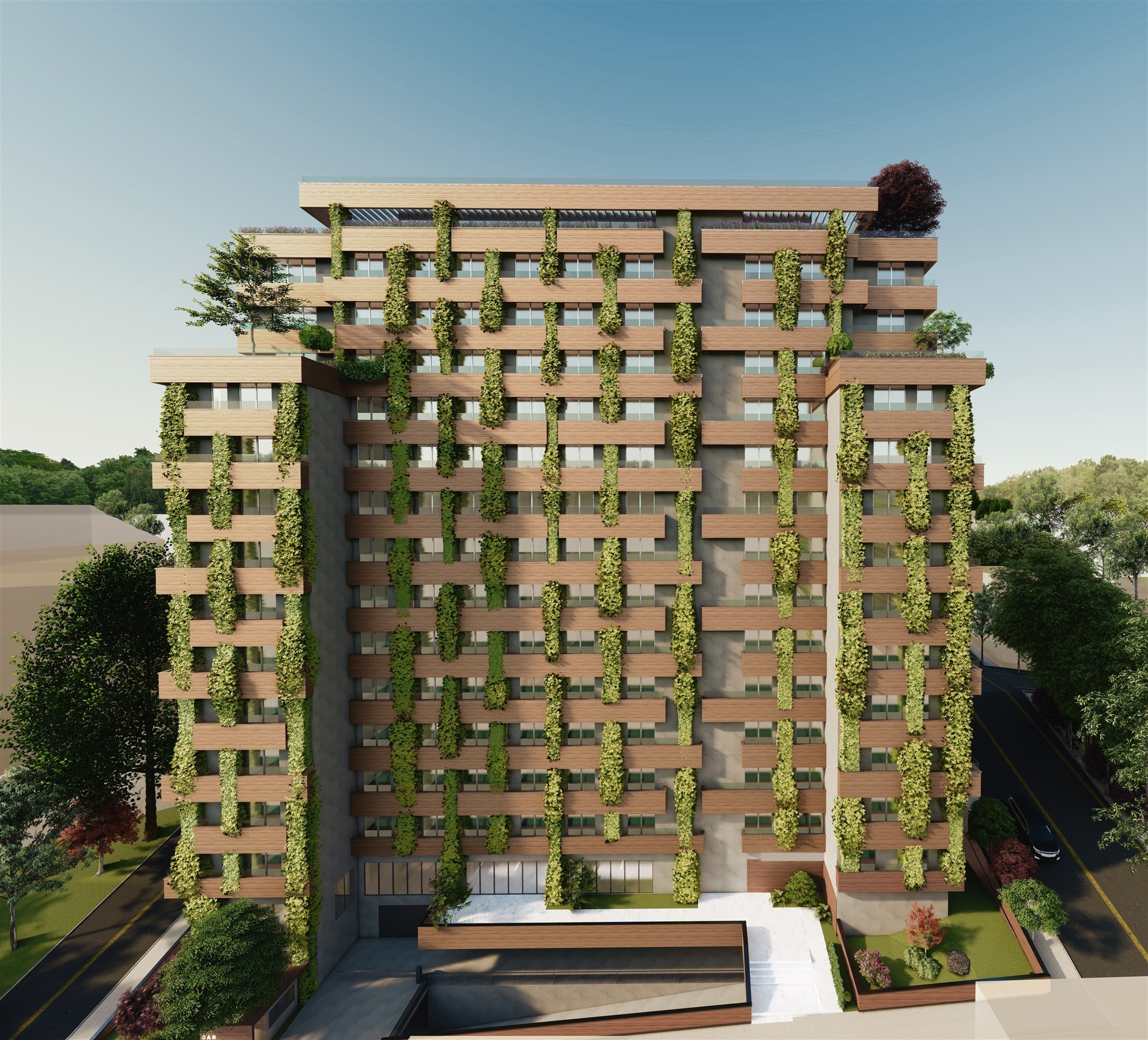 Unmissable Istanbul City Centre Property For Sale - Main view of trendy apartment block