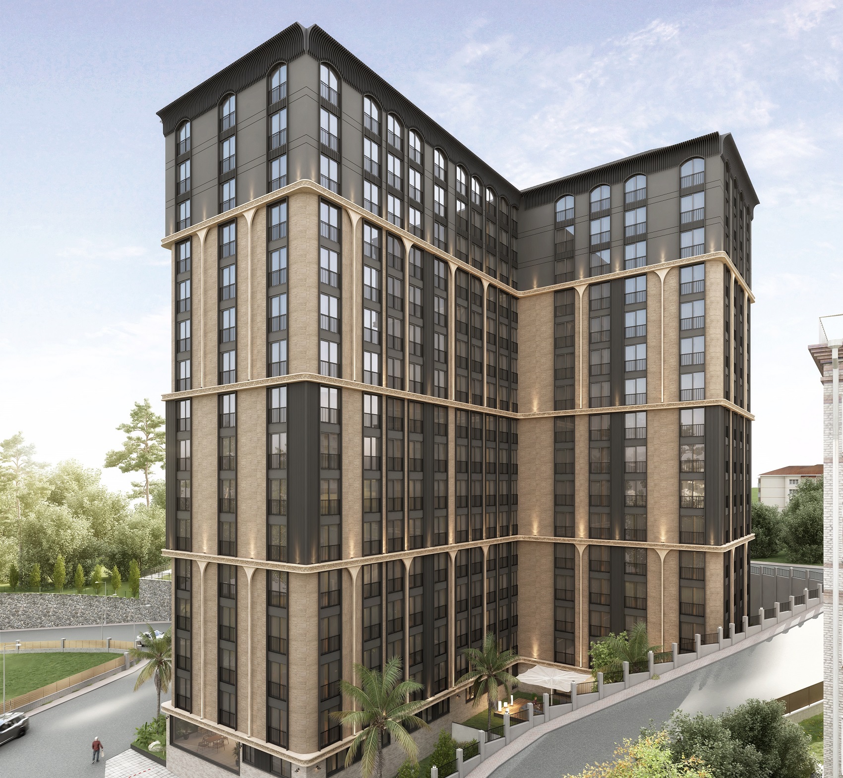 Desirable Istanbul Apartments for Sale in Kagithane - Simple yet stylish architecture