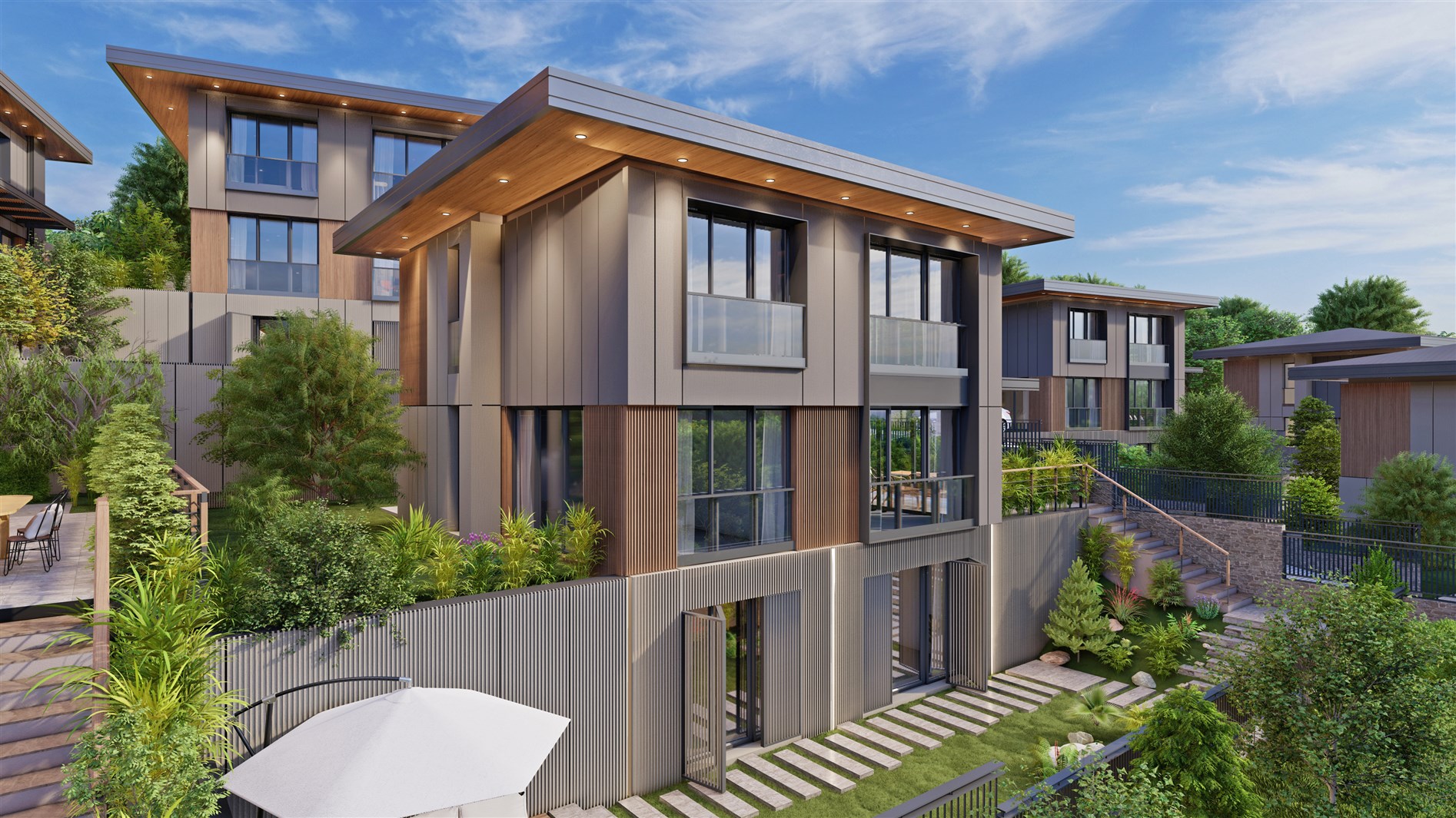 Off-Plan Ultra-Modern Villas For Sale In Istanbul Asian - Main view of ultra-modern villas