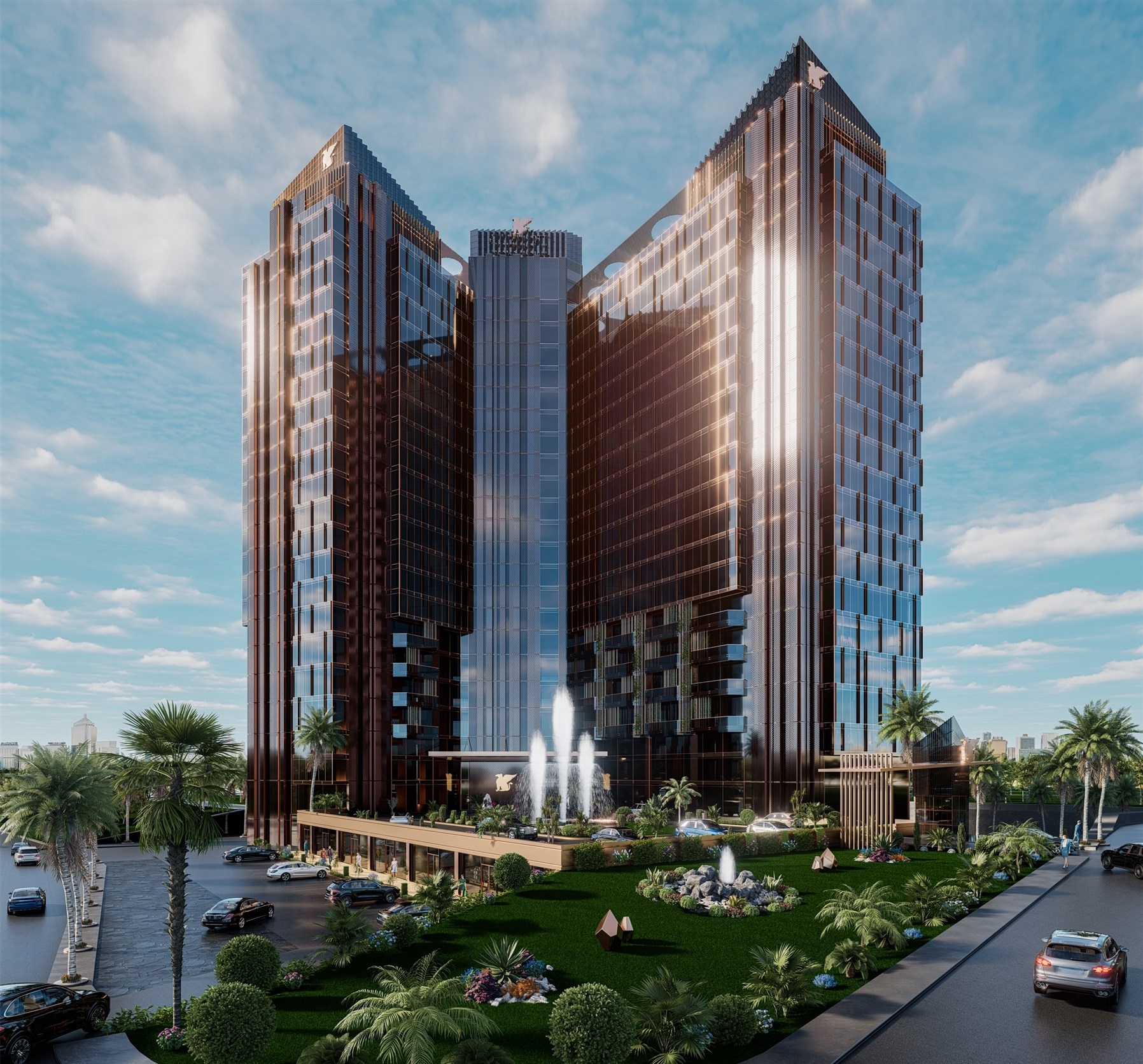 Substantial Istanbul Properties For Sale - Main view of huge modern apartment building