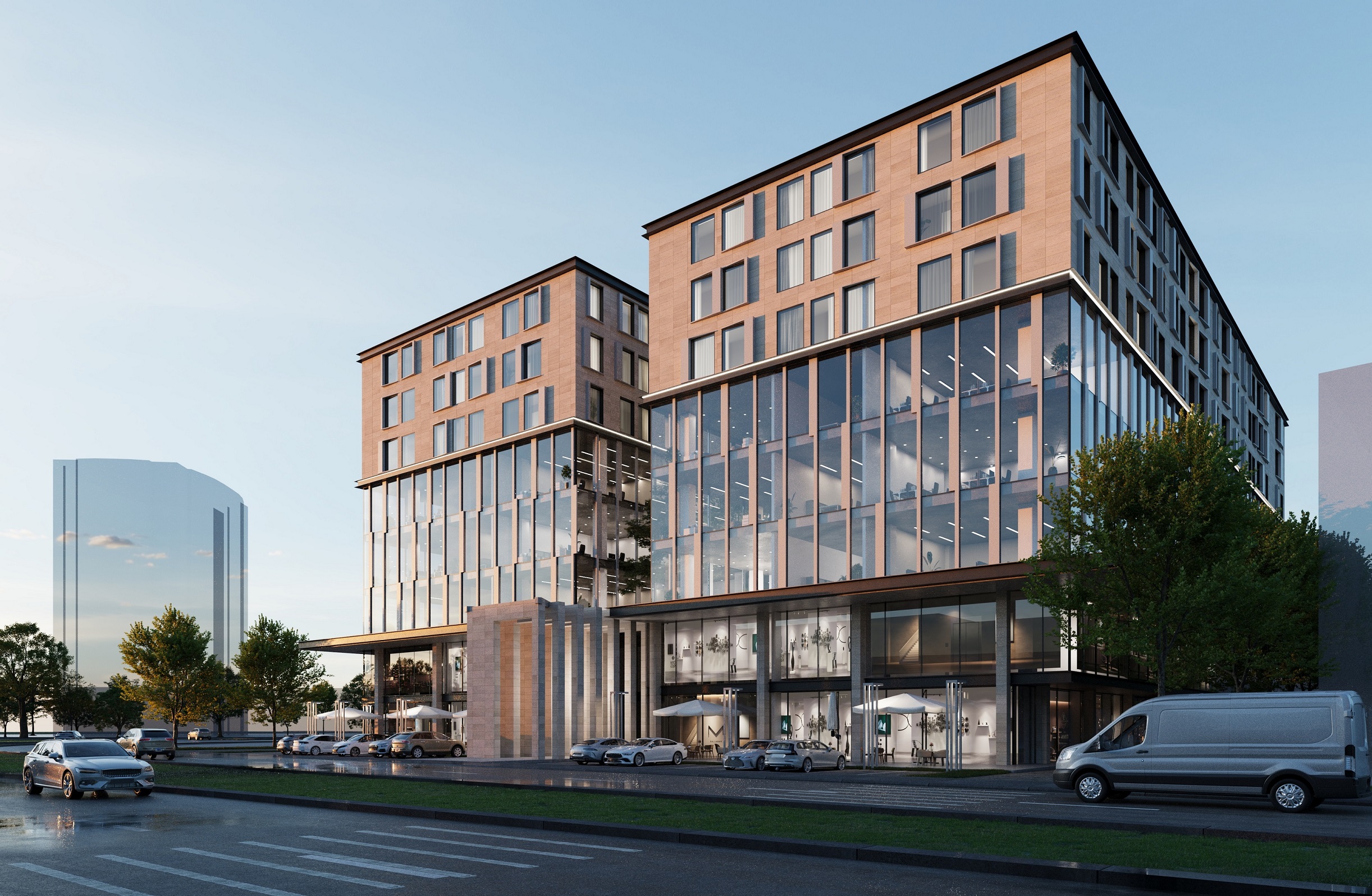 Off-Plan Istanbul Properties For Sale In Beylikduzu - Main view of apartment complex from the street