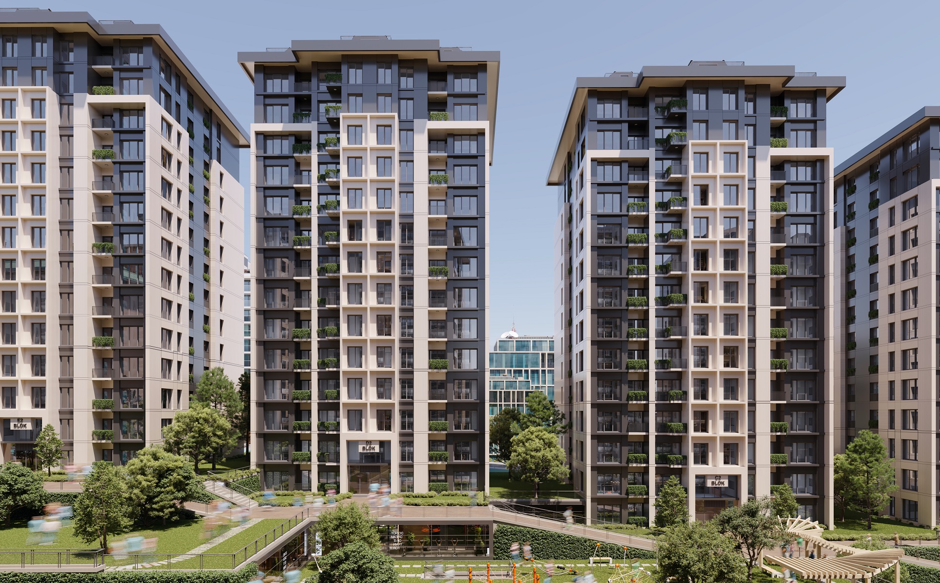 Urban Istanbul Investment Property For Sale - Modern apartment blocks