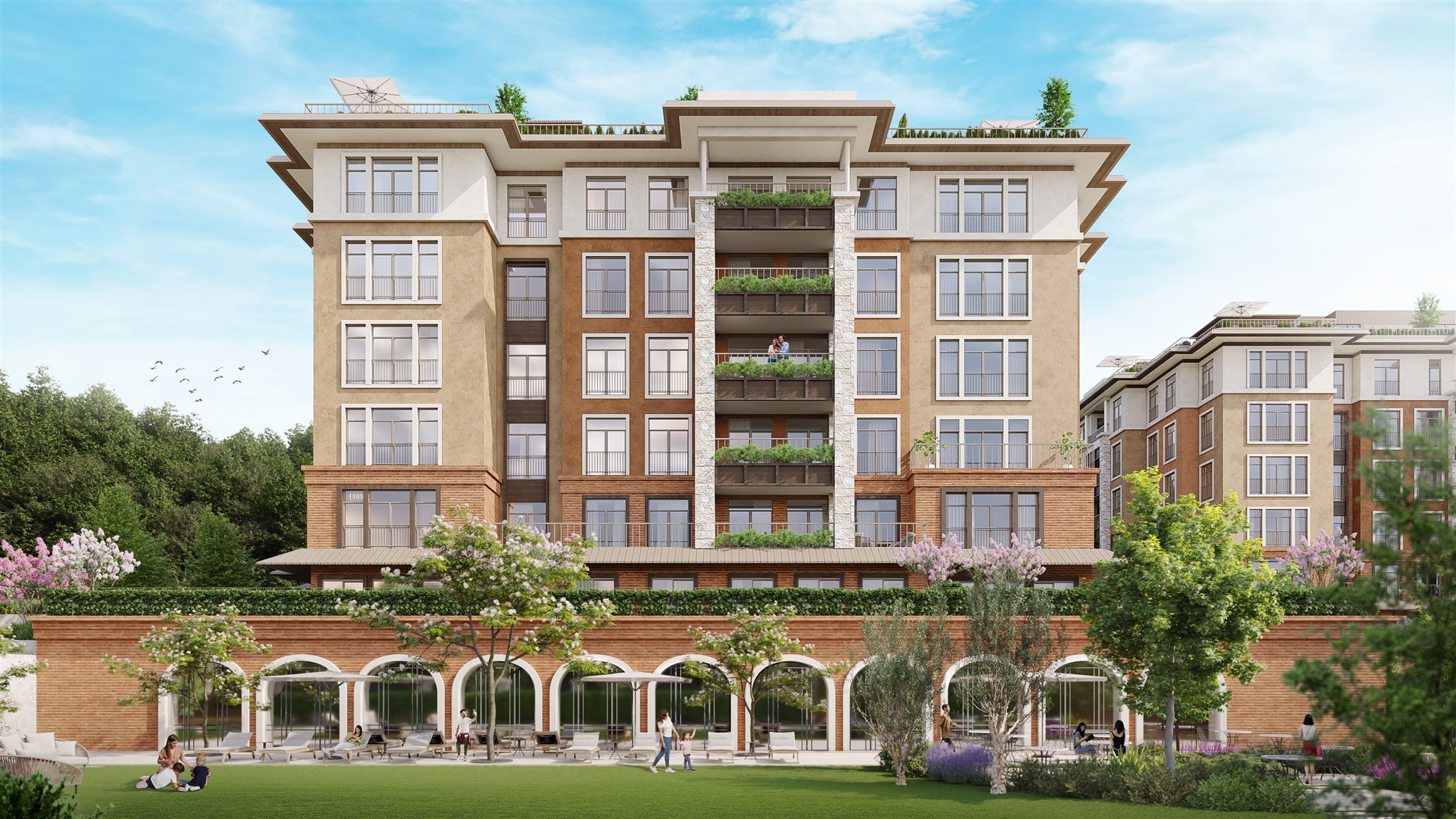 Newly Built Istanbul Apartments In Eyup City Centre- Main view of luxury apartments