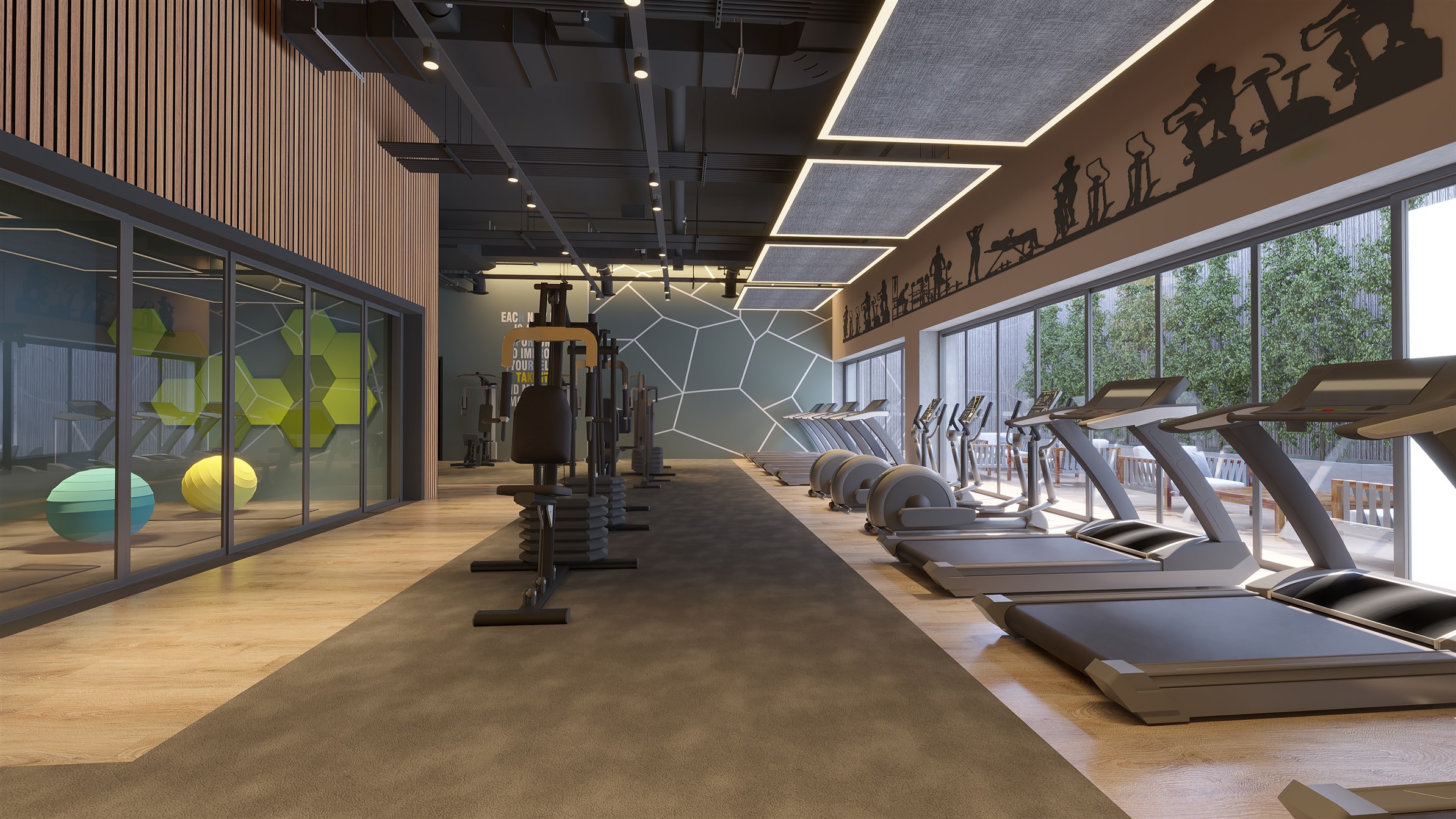 Investment Property For Sale In Bağcılar - Fully equipped communal gym