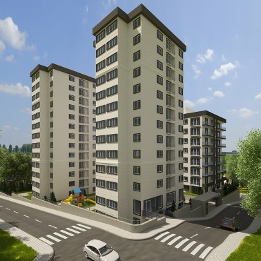 Affordable Key Ready Istanbul Investment Apartments For Sale- complex view