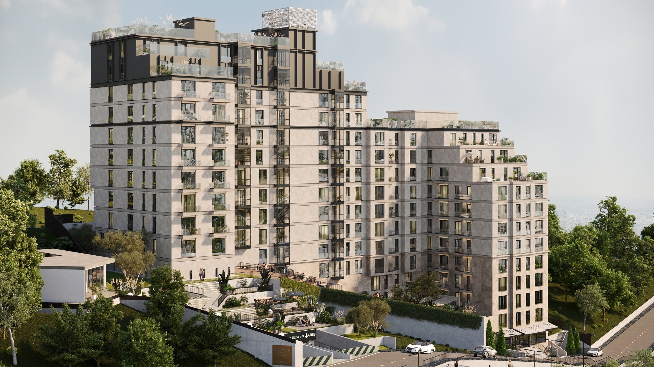 Desirable Off-Plan Istanbul Apartments in Eyup For Sale - A large project of luxury apartments and communal facilities