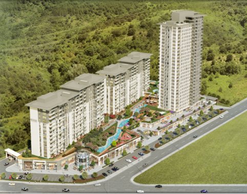 	 Off Plan 5* Luxury Basaksehir Apartments for Sale, Istanbul, Turkey - complex view