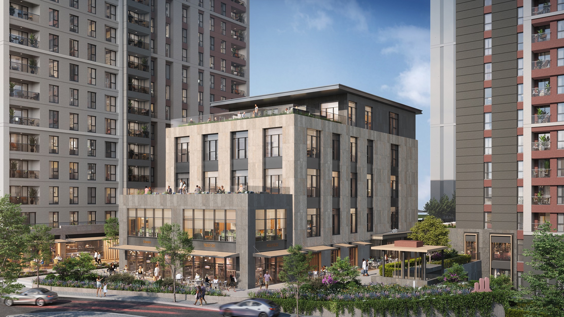 Istanbul Property For Sale in Beylikduzu - Three modern blocks with social areas