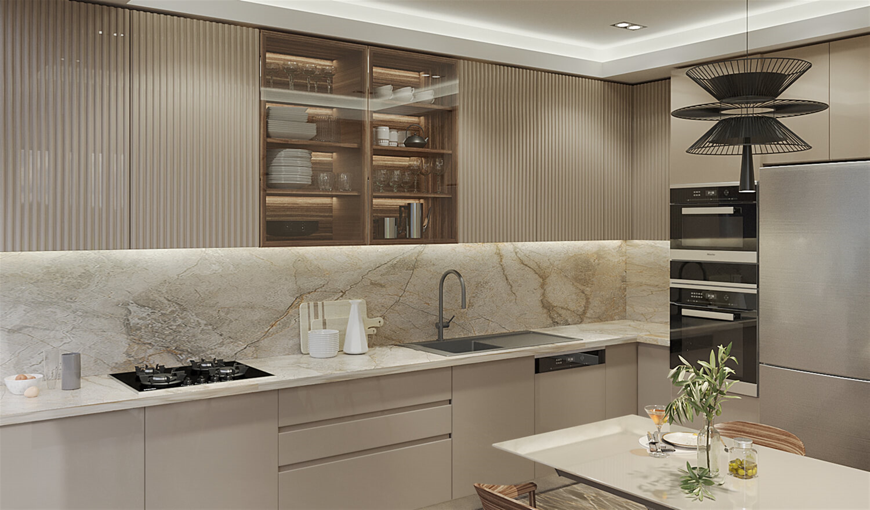 Desirable Asian Istanbul Luxury Properties For Sale - Stylish fully fitted kitchen