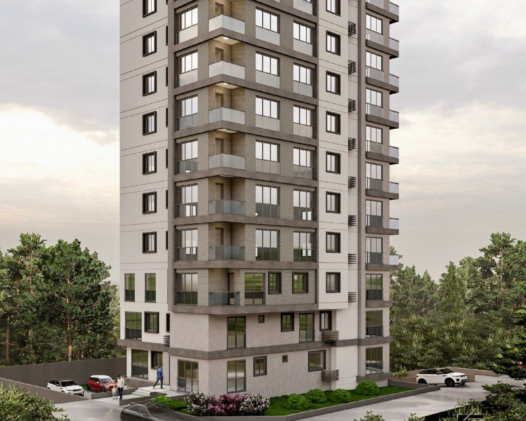 Urban Asian Istanbul Luxury Properties For Sale - A modern block of 1 and 3 bedroom apartments