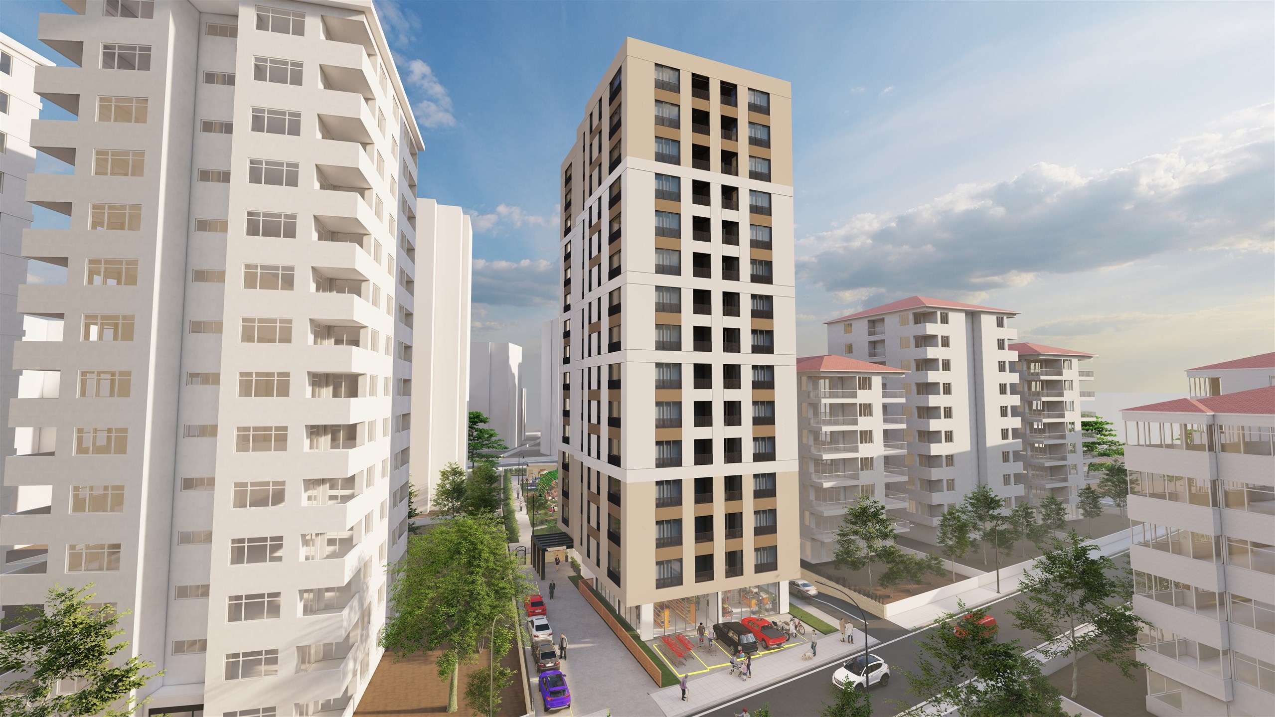 Prime Position Asian Istanbul Properties For Sale - Modern apartment block