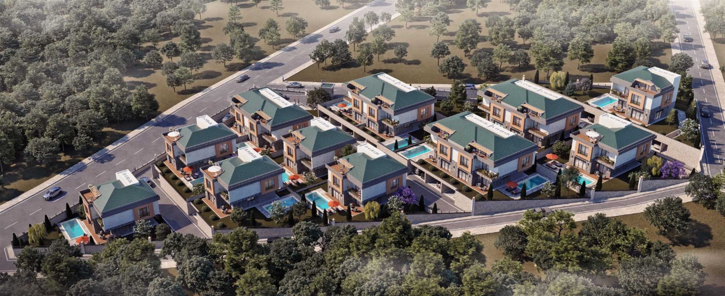 Off-Plan Luxury Sea View Istanbul Properties For Sale - Detached and semi-detached villas