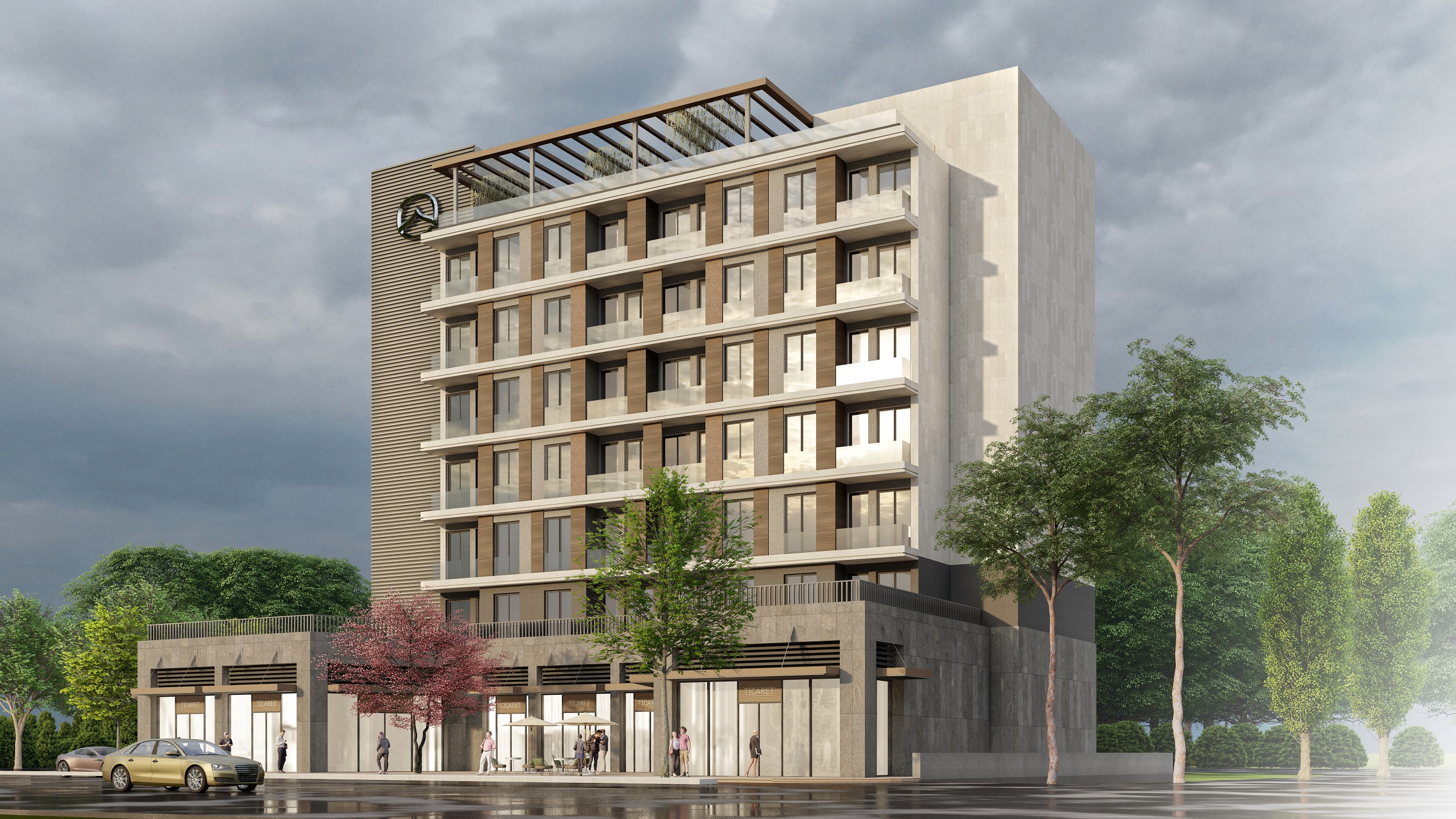 Simplistic Istanbul Apartments For Sale in Kagithane - Main view of apartment building