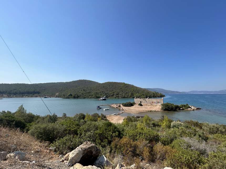 A Unique Stone House For Sale in Kuyucak - One minute drive from the coastline