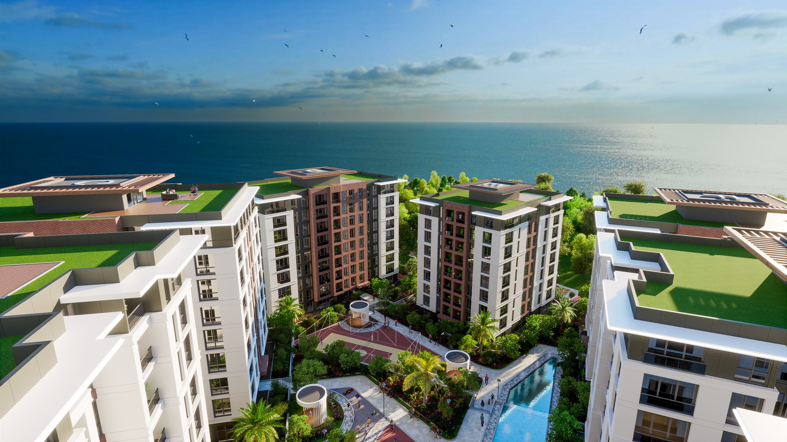 Impressive Off-Plan Apartments In Istanbul For Sale - Main view showing seafront location