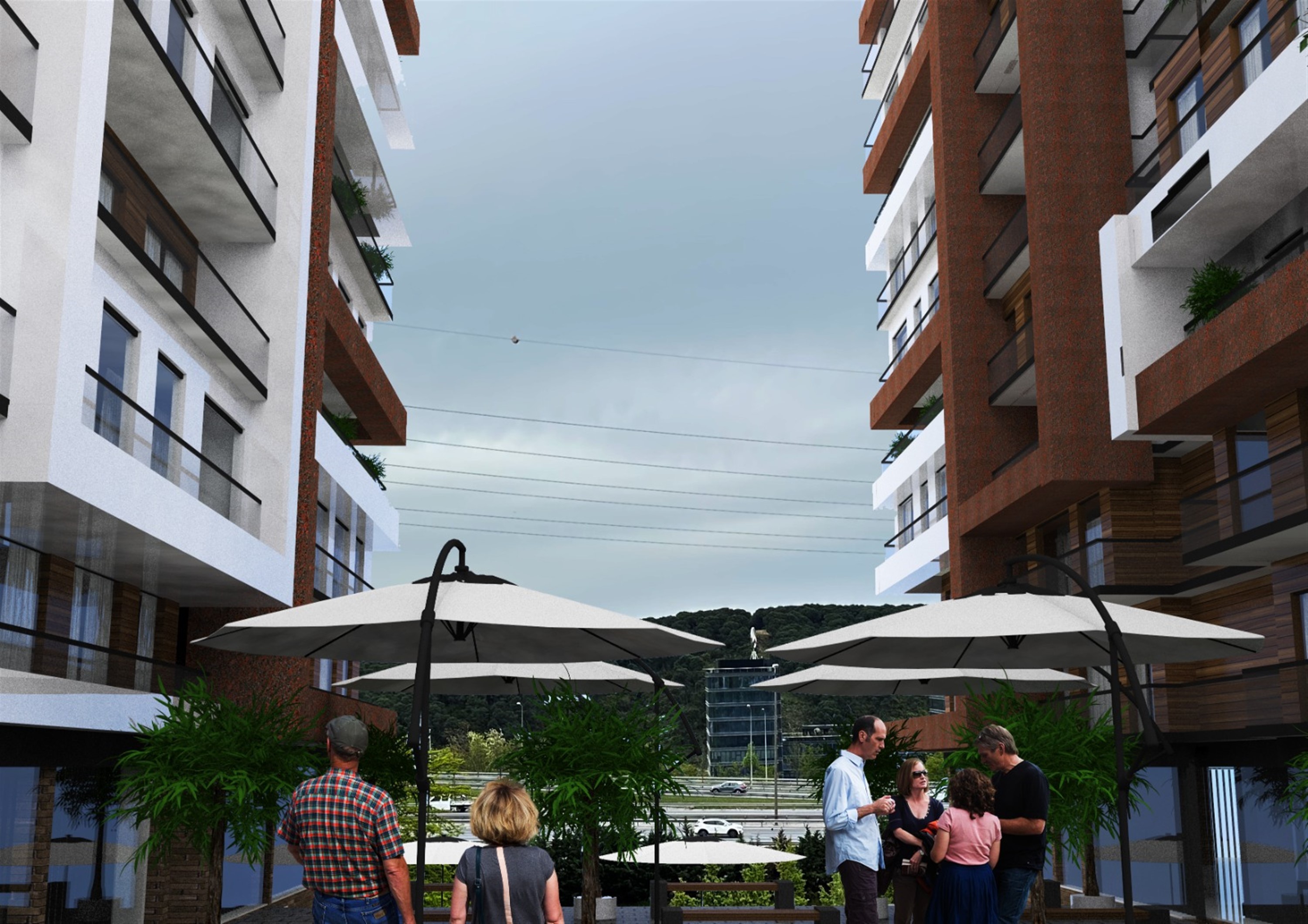 Trendy Istanbul Off-Plan Apartments in Kagithane For Sale - Social areas for residents