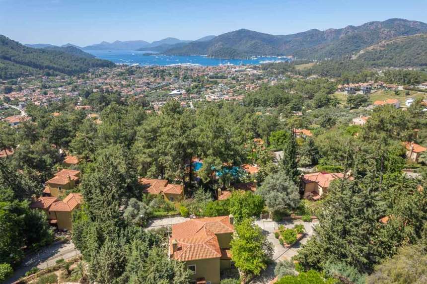 Detached 2-Bedroom Property For Sale In Fethiye - Distant sea views from the site
