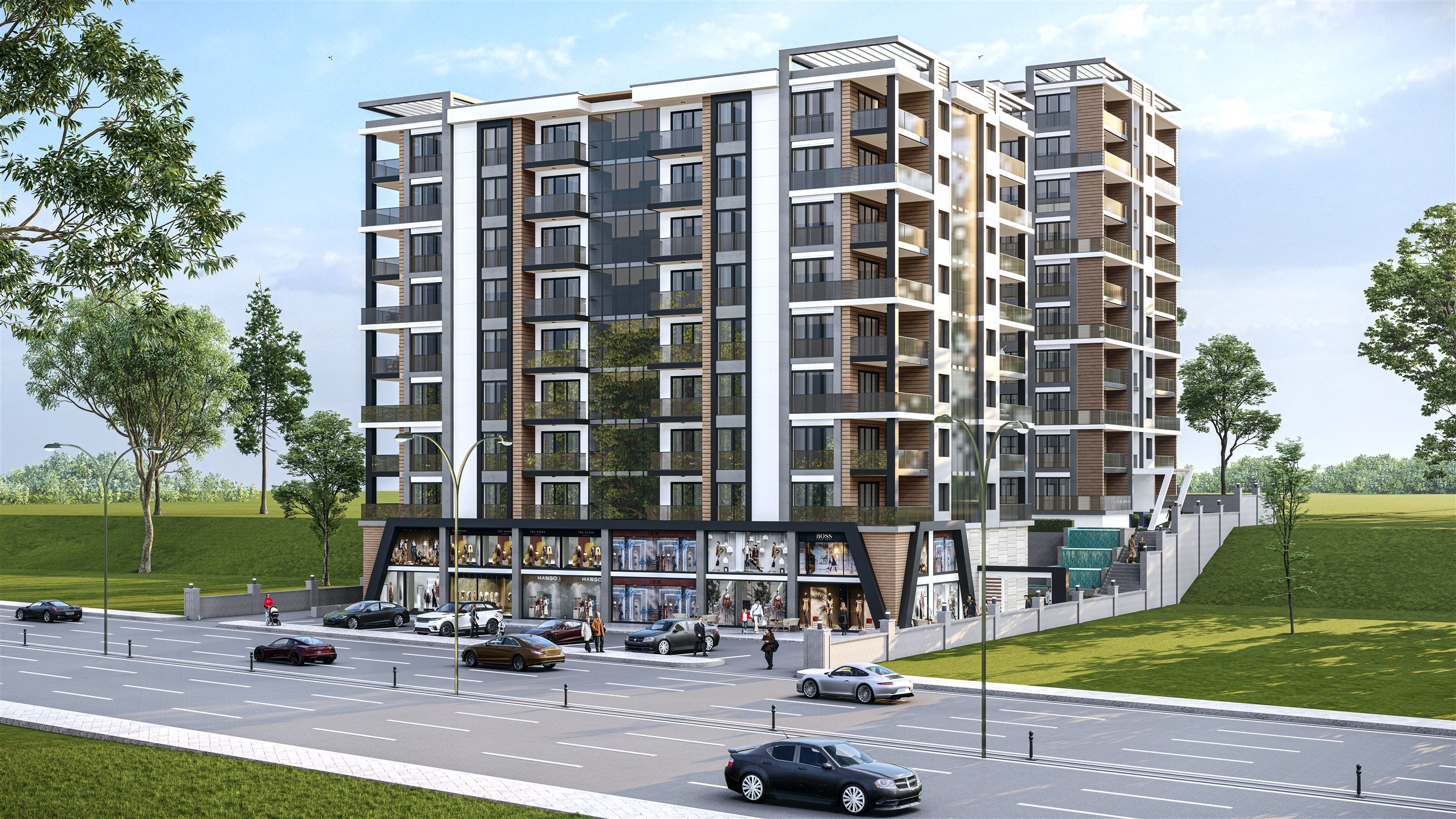 Stylish Properties For Sale In Istanbul - Main view of the complex of apartments