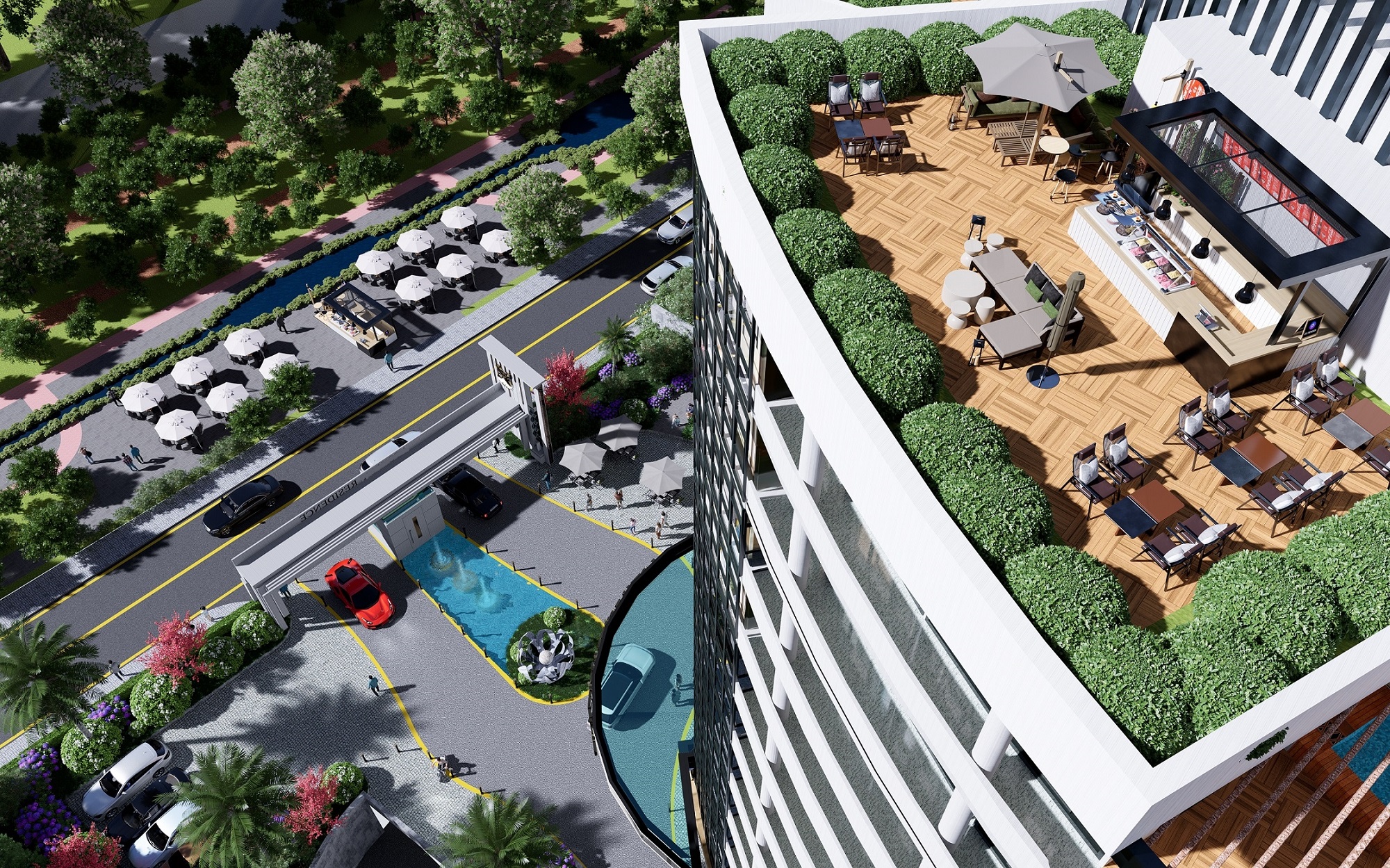 Superb Off-Plan Istanbul Property For Sale - Rooftop cafes