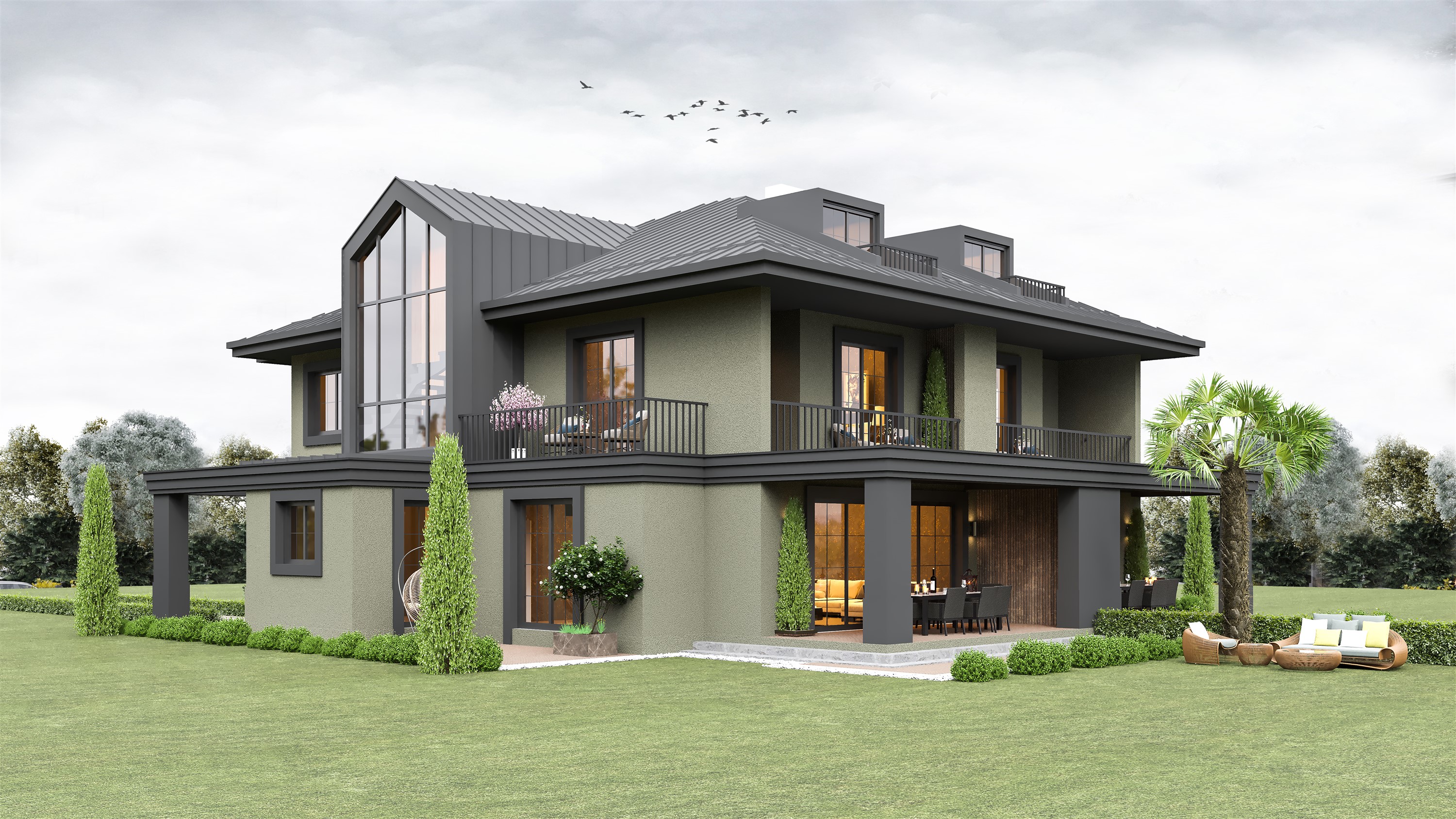 Lavish Smart Home Villas For Sale in Eyup - Nature villas with forest views