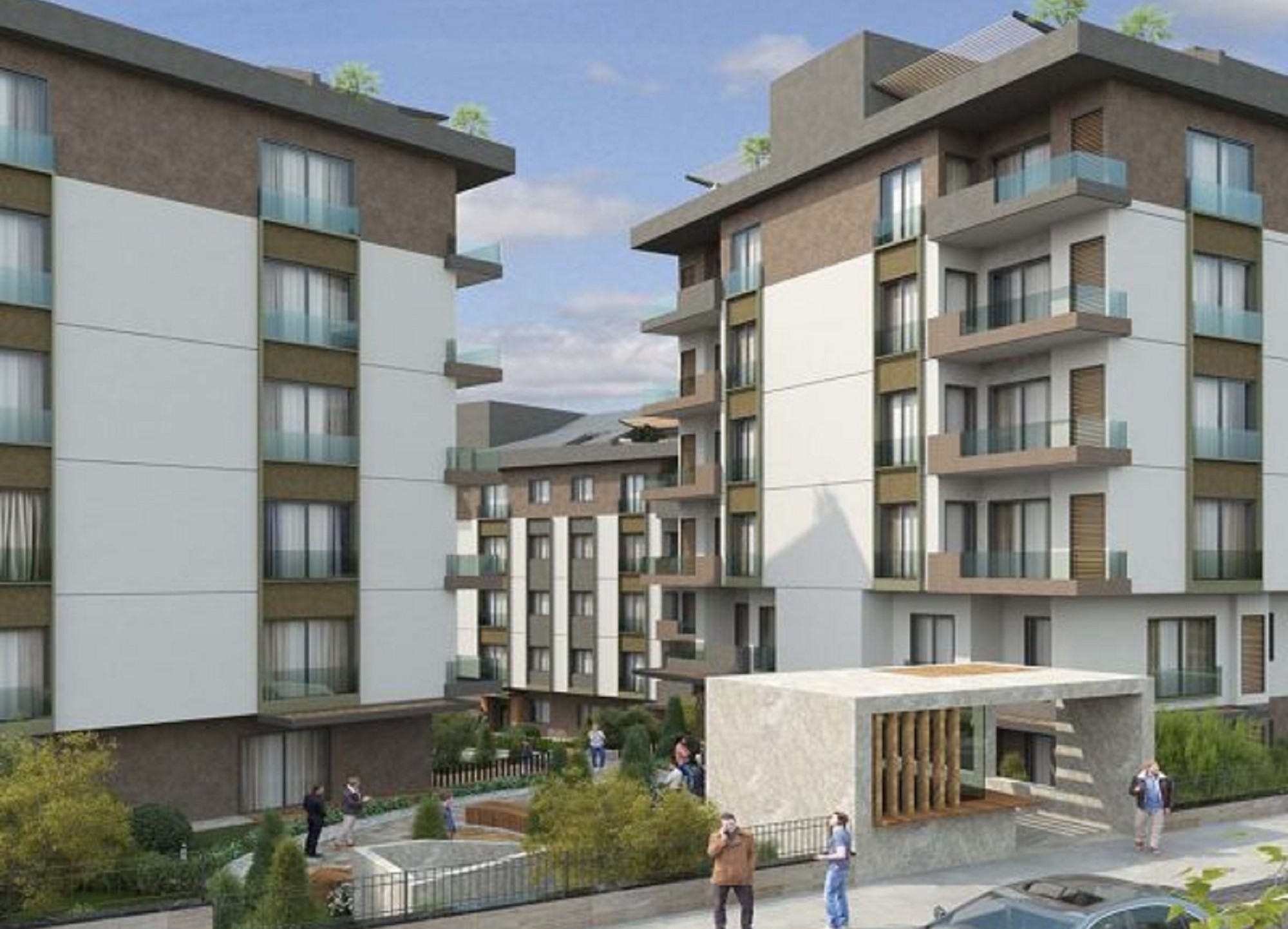 Trendy Istanbul Residence Apartments For Sale - A trendy complex with social areas