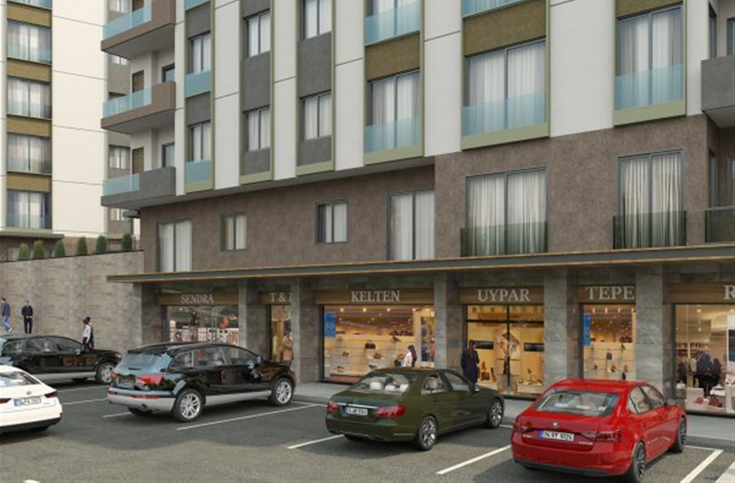 Trendy Istanbul Residence Apartments For Sale - Shops, restaurants and cafes on-complex