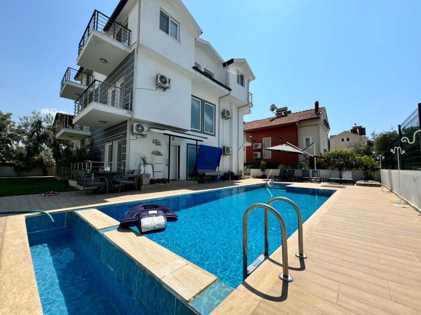 A Gorgeous Detached Fethiye Property For Sale - Communal pool and sun terrace