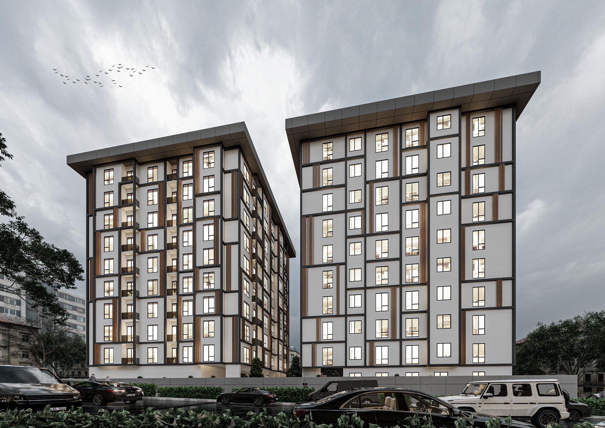 Off-Plan Property For Sale In Istanbul - Main view of the apartment blocks