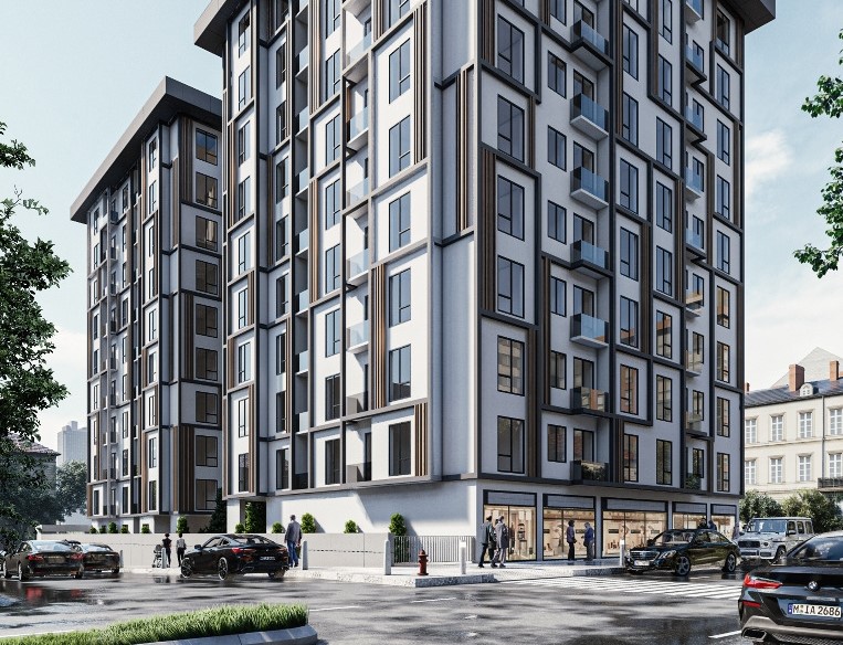 Off-Plan Property For Sale In Istanbul - Street view to the complex