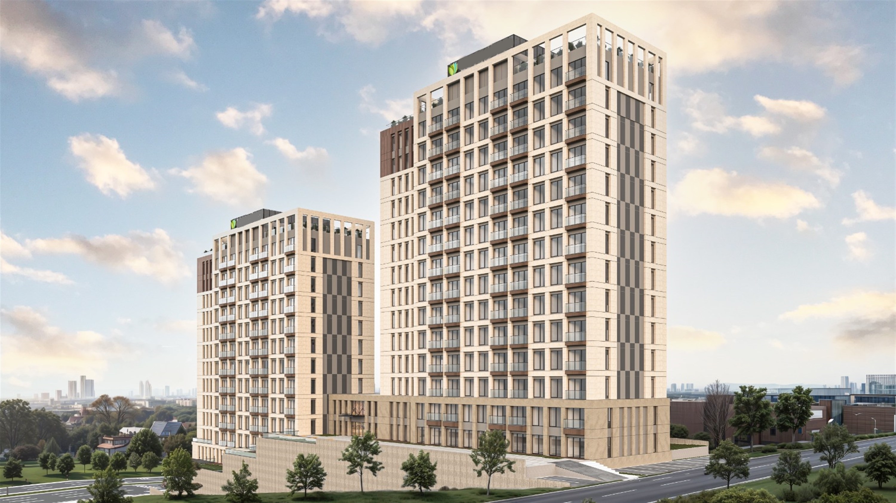 Off-Plan Istanbul Apartments And Offices In Sisli For Sale - A modern complex of apartments and offices