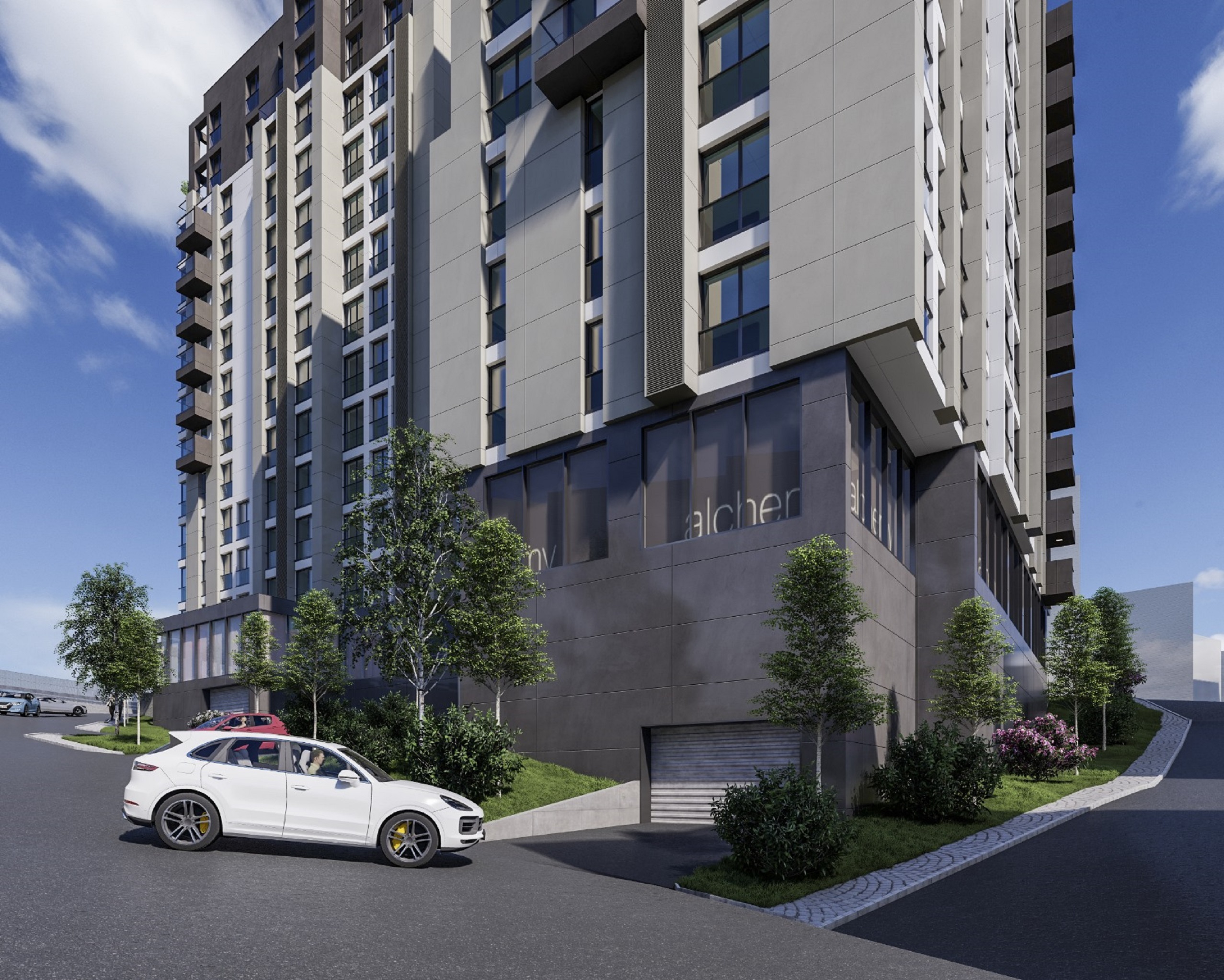 Prime Located Off-Plan Residence-Style Istanbul Properties For Sale - Garage entrance for vehicles