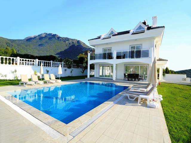 Large Detached Ovacik Villa For Sale With Private Pool - Exterior with pool
