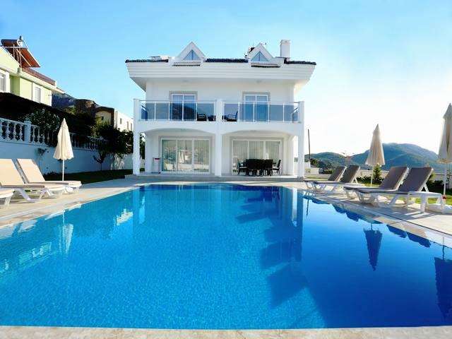 Large Detached Ovacik Villa For Sale With Private Pool - Exterior with pool