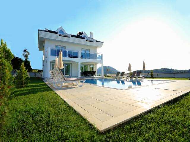 Large Detached Ovacik Villa For Sale With Private Pool - Exterior with pool