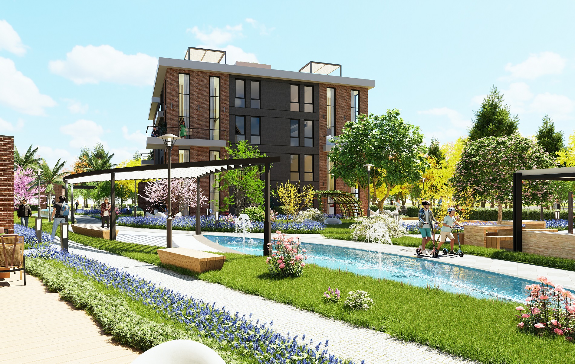 Captivating Off-Plan Istanbul Properties For Sale - A modern, pretty apartment complex