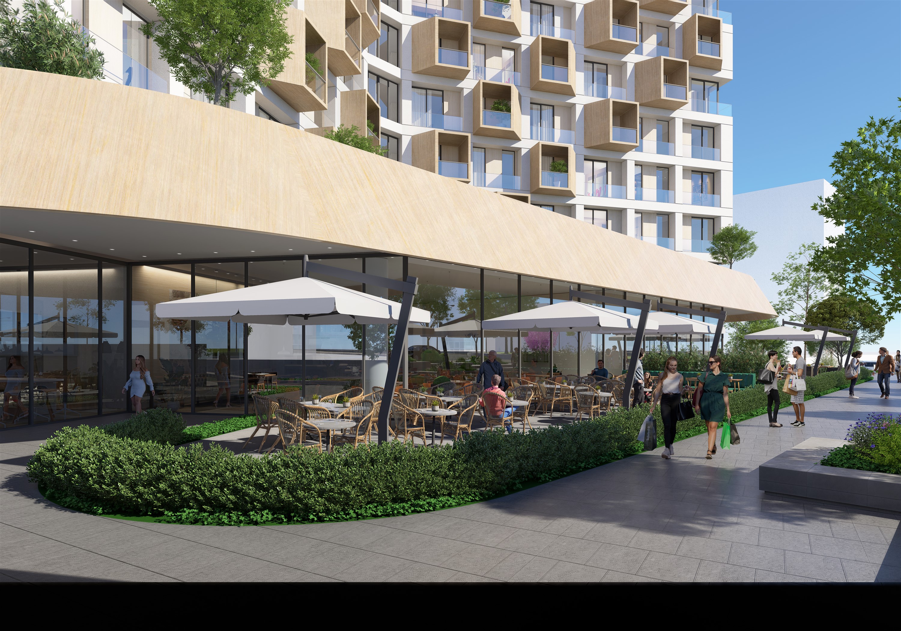 Ultra-Modern Properties For Sale In Bağcılar - Lovely social areas with cafes