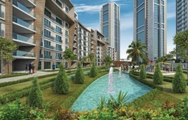 	 Newly Built Elegant Istanbul Investment Apartments For Sale - Complex view