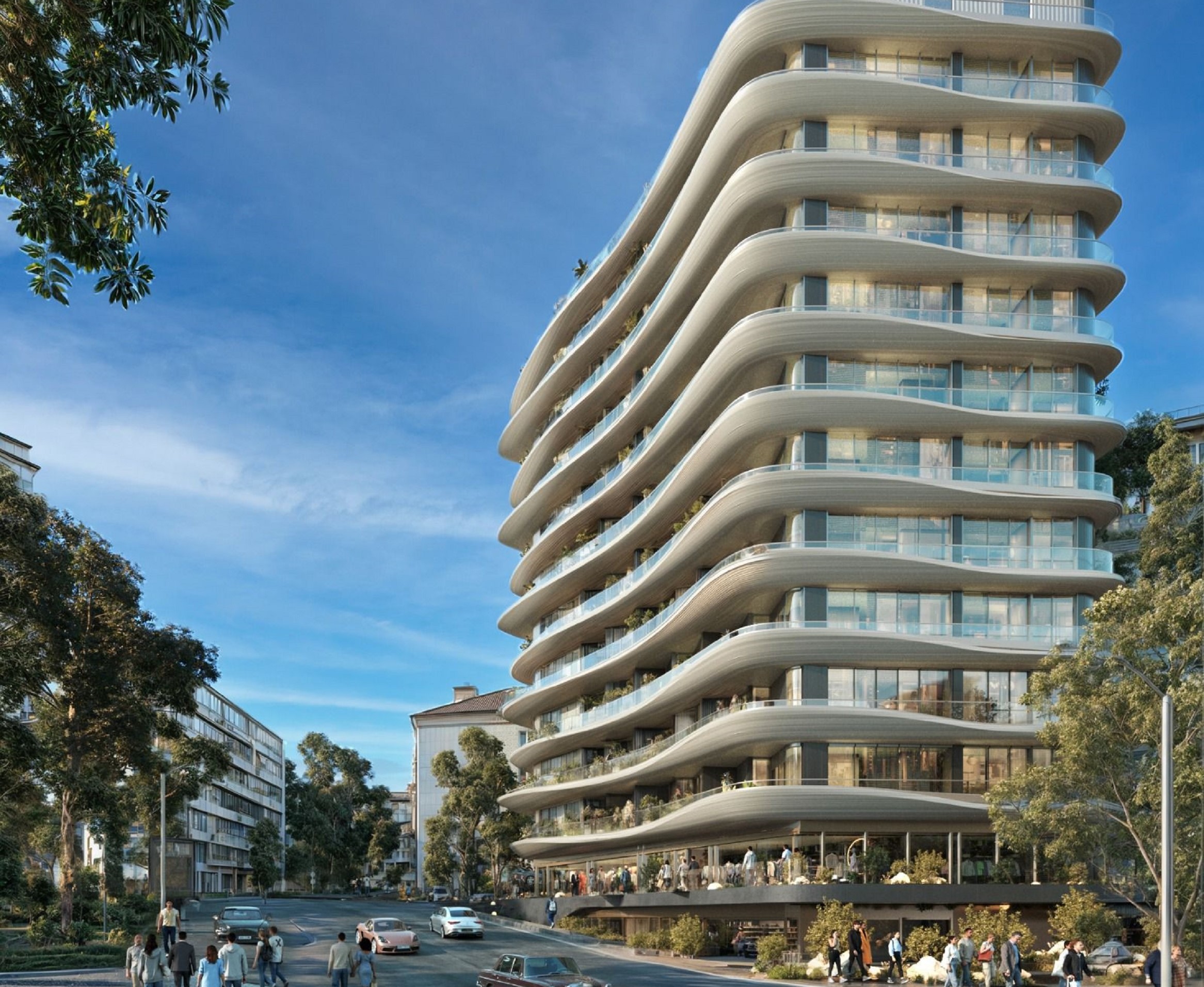 Smart-Home City Centre Istanbul Properties For Sale - A modern apartment block